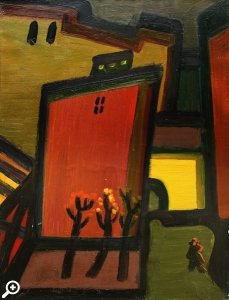 Наталья Жилина Прогулка 1991, холс, масло, 80х60 см