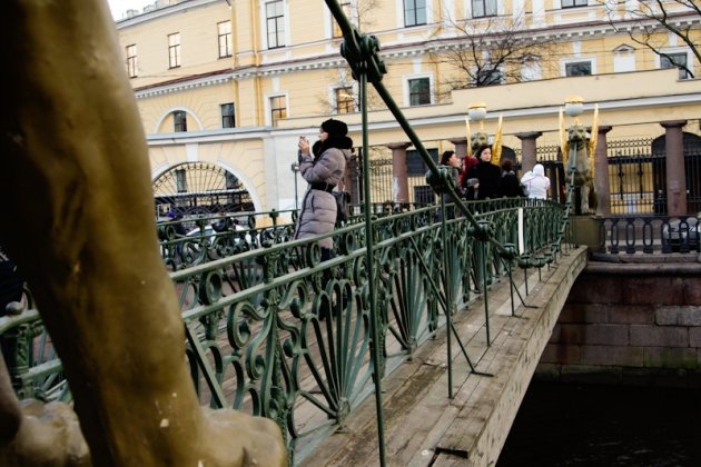 Банковский мост в питере фото