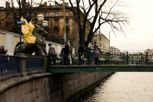 Банковский мост в питере фото