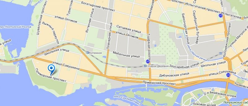 Приморская метро карта
